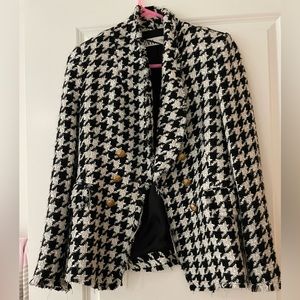 Zara houndstooth blazer